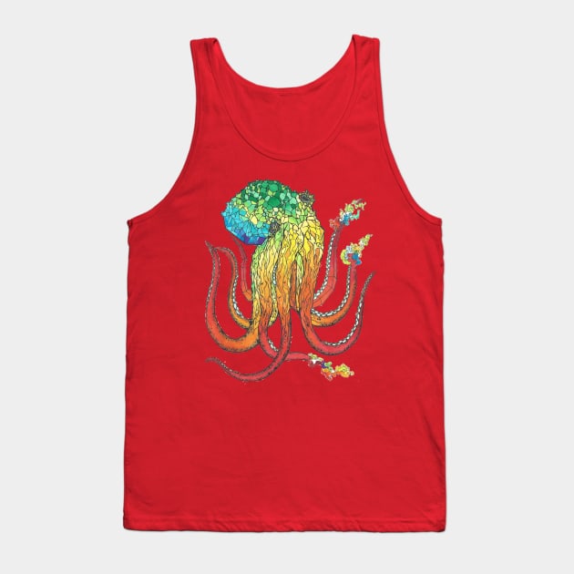 Existential Octopus Tank Top by ArtbyKaiju